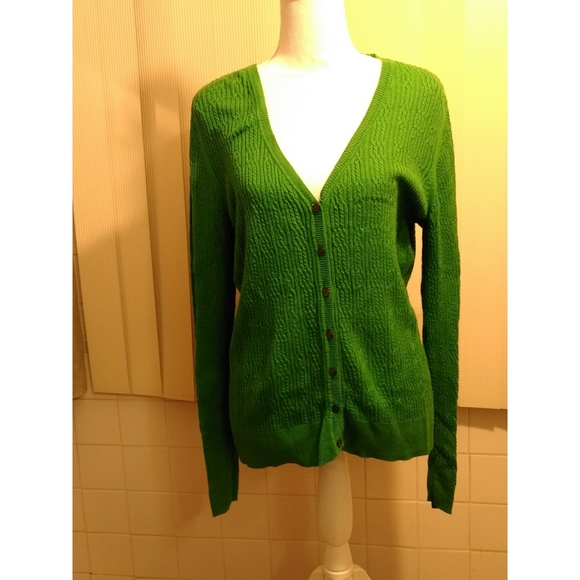 Liz Claiborne Sweaters - LIZ CLAIBORNE GREEN SWEATER  -LARGE